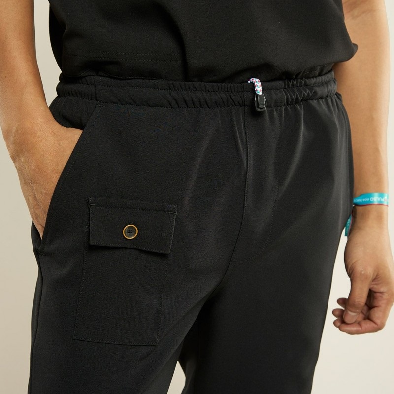 Pantalón Hombre Jogger Euphoria Color Negro Impulso