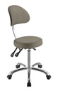 Taburete redondo y plano con respaldo Mod. COMFORT Weelko