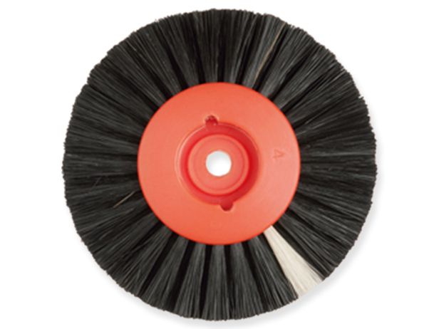 Cepillo Hatho 80mm c.rojo circular 4 hileras cerda negra