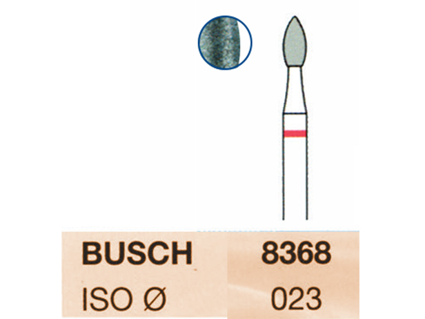 Fresa diamantada Fig.368 grano fino cal.023HP 1u