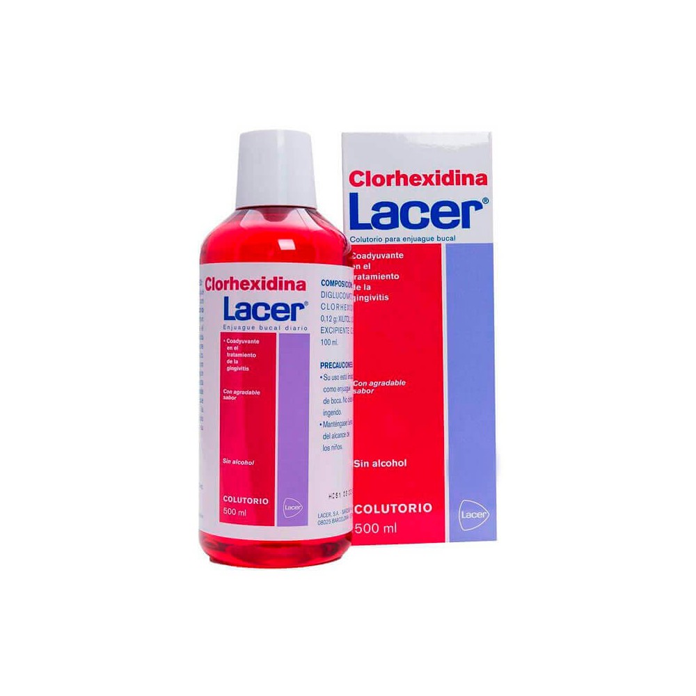 Lacer colutorio Clorhexidina 0,12% 500 ml.