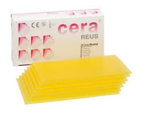 Cera amarilla articular 2 mm 15 placas 450g tipo Moyco Reus