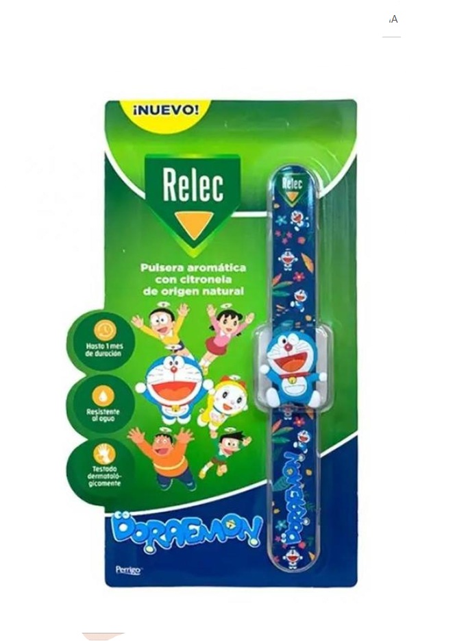 RELEC PULSERA INFANTIL DORAEMON REPELENTE  MOSQUITOS