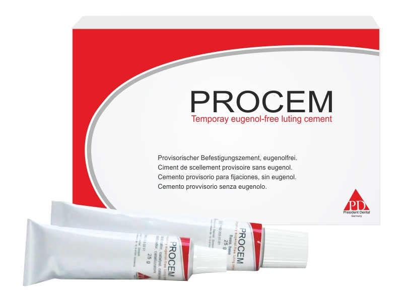 Procem cemento temporal sin Eugenol 2 x 25g PD