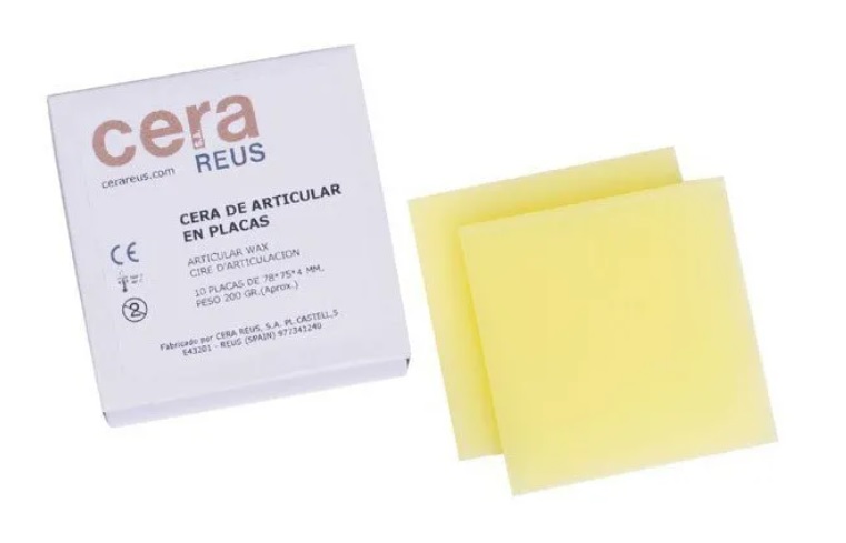 Cera amarilla articular 4mm 10 placas 200g - Reus