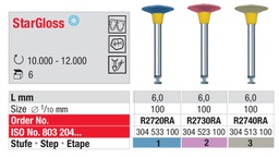 StarGloss Pulidor Cerámica Forma Disco RA 6u EDENTA