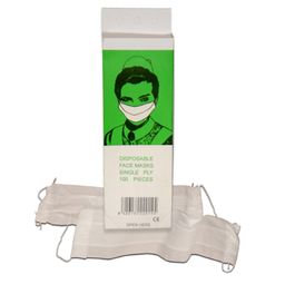 [010121] Mascarilla rectangular papel 1 capa 100u