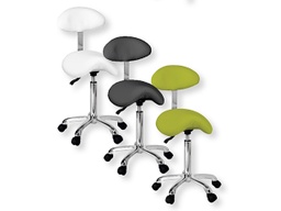 [771] Taburete giratorio gas con respaldo Mod. ORGANIC+ Weelko